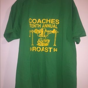Vintage T-Shirt Size XL Coaches Roast 1994 Green